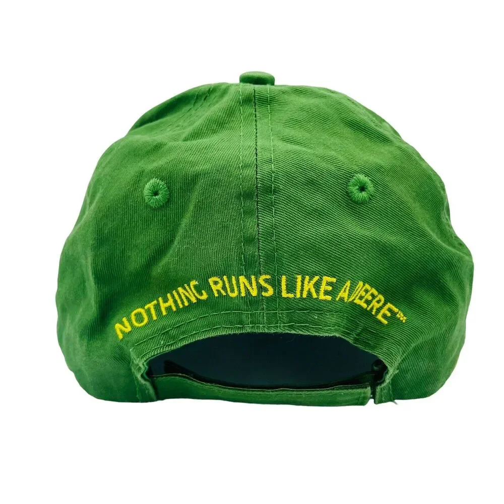 Green John Deere Trucker Farmer Hat Baseball Cap Cotton Strap Back